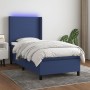 Cama box spring colchón y luces LED tela azul 90x190 cm de vidaXL, Camas y somieres - Ref: Foro24-3138123, Precio: 366,50 €, ...