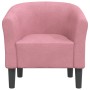 Sillón de terciopelo rosa de vidaXL, Sillones - Ref: Foro24-356446, Precio: 147,35 €, Descuento: %