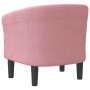 Sillón de terciopelo rosa de vidaXL, Sillones - Ref: Foro24-356446, Precio: 147,35 €, Descuento: %