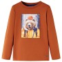 Long-sleeved toasted orange children's t-shirt size 92 by vidaXL, Kids T-shirts - Ref: Foro24-12769, Price: 9,74 €, Discount: %