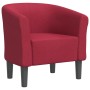 Sillón de tela rojo tinto de vidaXL, Sillones - Ref: Foro24-356427, Precio: 149,69 €, Descuento: %