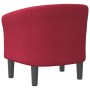 Sillón de tela rojo tinto de vidaXL, Sillones - Ref: Foro24-356427, Precio: 149,69 €, Descuento: %