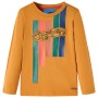 Long-sleeved dark ocher children's t-shirt size 140 by vidaXL, Kids T-shirts - Ref: Foro24-12893, Price: 9,99 €, Discount: %