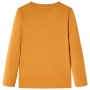 Long-sleeved dark ocher children's t-shirt size 140 by vidaXL, Kids T-shirts - Ref: Foro24-12893, Price: 9,99 €, Discount: %