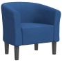 Sillón de tela azul de vidaXL, Sillones - Ref: Foro24-356431, Precio: 151,31 €, Descuento: %