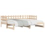 Sofá cama extraíble madera maciza de pino 2x(90x190) cm de vidaXL, Camas y somieres - Ref: Foro24-840391, Precio: 161,99 €, D...