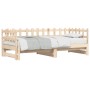 Sofá cama extraíble madera maciza de pino 2x(90x190) cm de vidaXL, Camas y somieres - Ref: Foro24-840391, Precio: 161,99 €, D...