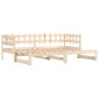 Sofá cama extraíble madera maciza de pino 2x(90x190) cm de vidaXL, Camas y somieres - Ref: Foro24-840391, Precio: 157,53 €, D...