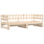 Sofá cama extraíble madera maciza de pino 2x(90x190) cm de vidaXL, Camas y somieres - Ref: Foro24-840391, Precio: 157,53 €, D...