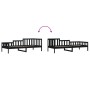 Solid black pine wood sofa bed 80x200 cm by vidaXL, Beds and slatted bases - Ref: Foro24-840369, Price: 94,00 €, Discount: %