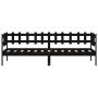 Solid black pine wood sofa bed 90x200 cm by vidaXL, Beds and slatted bases - Ref: Foro24-840381, Price: 98,02 €, Discount: %