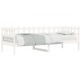 Solid white pine wood sofa bed 90x190 cm by vidaXL, Beds and slatted bases - Ref: Foro24-840383, Price: 104,42 €, Discount: %