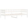 Solid white pine wood sofa bed 90x190 cm by vidaXL, Beds and slatted bases - Ref: Foro24-840383, Price: 104,42 €, Discount: %