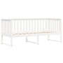 Solid white pine wood sofa bed 75x190 cm by vidaXL, Beds and slatted bases - Ref: Foro24-840407, Price: 158,58 €, Discount: %