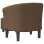 Brown fabric armchair with stool by vidaXL, Armchairs - Ref: Foro24-356435, Price: 153,99 €, Discount: %