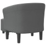 Sillón con taburete tela gris oscuro de vidaXL, Sillones - Ref: Foro24-356437, Precio: 157,88 €, Descuento: %