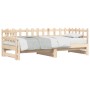 Sofá cama extraíble madera maciza de pino 2x(90x200) cm de vidaXL, Camas y somieres - Ref: Foro24-840388, Precio: 161,38 €, D...