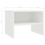 Mesita de noche madera contrachapada blanco 40x30x30 cm de vidaXL, Mesitas de noche - Ref: Foro24-800063, Precio: 28,86 €, De...