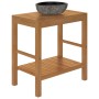 Solid teak wood vanity unit with river stone sink by vidaXL, bathroom vanities - Ref: Foro24-246496, Price: 296,93 €, Discoun...