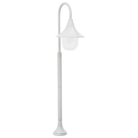 Farola de jardín de aluminio blanca E27 120 cm de vidaXL, Iluminación de exterior - Ref: Foro24-44210, Precio: 60,83 €, Descu...