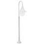 White aluminum garden lamppost E27 120 cm by vidaXL, Outdoor lighting - Ref: Foro24-44210, Price: 60,83 €, Discount: %