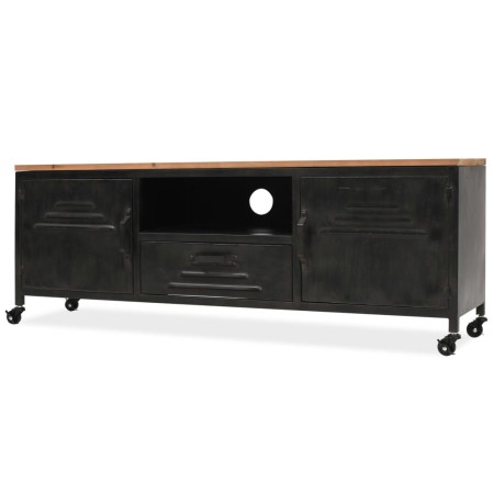 Black TV cabinet 120x30x43 cm by vidaXL, TV Furniture - Ref: Foro24-245456, Price: 227,99 €, Discount: %