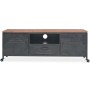 Black TV cabinet 120x30x43 cm by vidaXL, TV Furniture - Ref: Foro24-245456, Price: 227,99 €, Discount: %