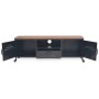 Black TV cabinet 120x30x43 cm by vidaXL, TV Furniture - Ref: Foro24-245456, Price: 227,99 €, Discount: %