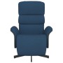 Blue fabric recliner with footrest by , Armchairs - Ref: Foro24-356608, Price: 230,28 €, Discount: %