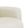 Sillón reclinable con reposapiés cuero sintético color crema de , Sillones - Ref: Foro24-356505, Precio: 209,02 €, Descuento: %