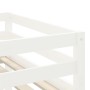 Cama alta niños con túnel madera pino blanco negro 90x200 cm de , Camas y somieres - Ref: Foro24-3206994, Precio: 191,68 €, D...