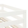 Cama alta niños con túnel madera pino blanco negro 90x190 cm de , Camas y somieres - Ref: Foro24-3207003, Precio: 199,87 €, D...