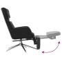 Relaxation armchair with footrest glossy black synthetic leather by , Armchairs - Ref: Foro24-3097833, Price: 122,88 €, Disco...