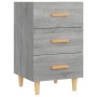 Mesita de noche madera de ingeniería gris Sonoma 40x40x66 cm de , Mesitas de noche - Ref: Foro24-817322, Precio: 55,99 €, Des...