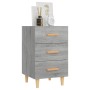 Mesita de noche madera de ingeniería gris Sonoma 40x40x66 cm de , Mesitas de noche - Ref: Foro24-817322, Precio: 55,99 €, Des...