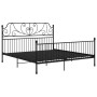 Estructura de cama de metal negra 180x200 cm de , Camas y somieres - Ref: Foro24-324856, Precio: 184,99 €, Descuento: %