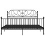 Estructura de cama de metal negra 180x200 cm de , Camas y somieres - Ref: Foro24-324856, Precio: 184,99 €, Descuento: %