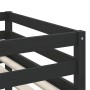 Cama alta niños con túnel madera pino blanco negro 90x190 cm de , Camas y somieres - Ref: Foro24-3207006, Precio: 210,47 €, D...