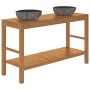 Solid teak wood vanity unit with river stone sinks by vidaXL, bathroom vanities - Ref: Foro24-246497, Price: 364,72 €, Discou...