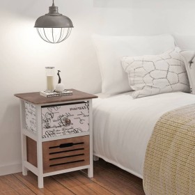 Wooden nightstand by vidaXL, Nightstands - Ref: Foro24-242882, Price: 48,19 €, Discount: %