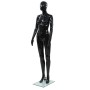 Maniquí de mujer completo base de vidrio negro brillante 175 cm de vidaXL, Maniquís - Ref: Foro24-142929, Precio: 201,22 €, D...