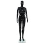 Maniquí de mujer completo base de vidrio negro brillante 175 cm de vidaXL, Maniquís - Ref: Foro24-142929, Precio: 201,22 €, D...