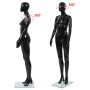 Maniquí de mujer completo base de vidrio negro brillante 175 cm de vidaXL, Maniquís - Ref: Foro24-142929, Precio: 201,22 €, D...