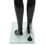 Maniquí de mujer completo base de vidrio negro brillante 175 cm de vidaXL, Maniquís - Ref: Foro24-142929, Precio: 201,22 €, D...