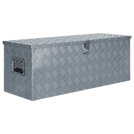 Aluminum box 110.5x38.5x40 cm silver by vidaXL, Toolboxes - Ref: Foro24-142941, Price: 300,66 €, Discount: %