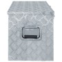 Aluminum box 110.5x38.5x40 cm silver by vidaXL, Toolboxes - Ref: Foro24-142941, Price: 300,66 €, Discount: %