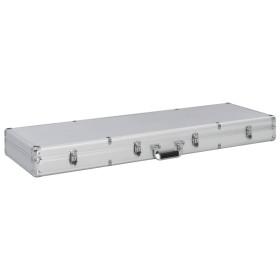 Silver aluminum gun case 118x38x12 cm by , Firearm cases - Ref: Foro24-91862, Price: 88,69 €, Discount: %