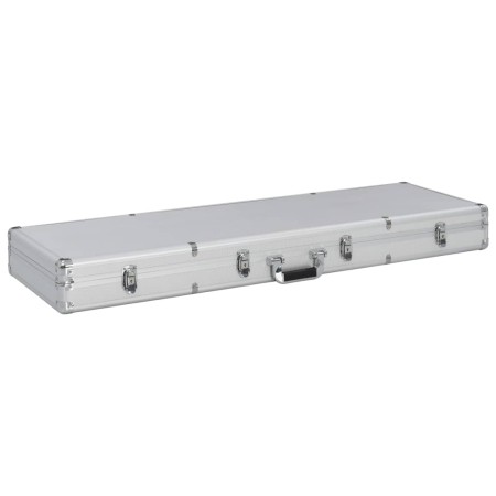 Maletín para armas de aluminio plateado 118x38x12 cm de , Estuches para armas de fuego - Ref: Foro24-91862, Precio: 88,69 €, ...