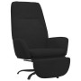 Sillón de relax con reposapiés terciopelo negro de , Sillones - Ref: Foro24-3097854, Precio: 101,17 €, Descuento: %