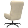 Sillón de relax con reposapiés de tela color crema de , Sillones - Ref: Foro24-3097585, Precio: 143,57 €, Descuento: %